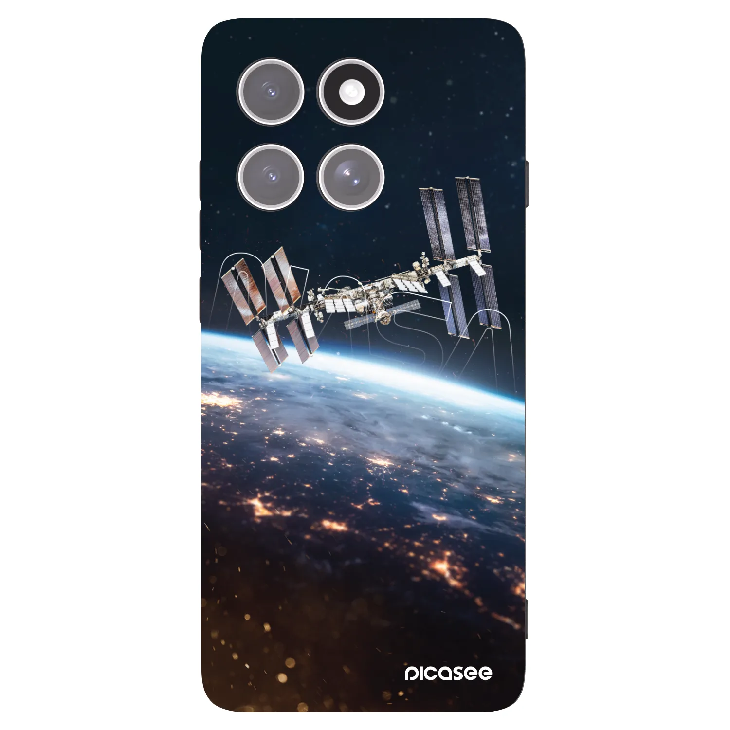 Picasee Μαύρη θήκη σιλικόνης για Motorola Edge 60 Pro - Station