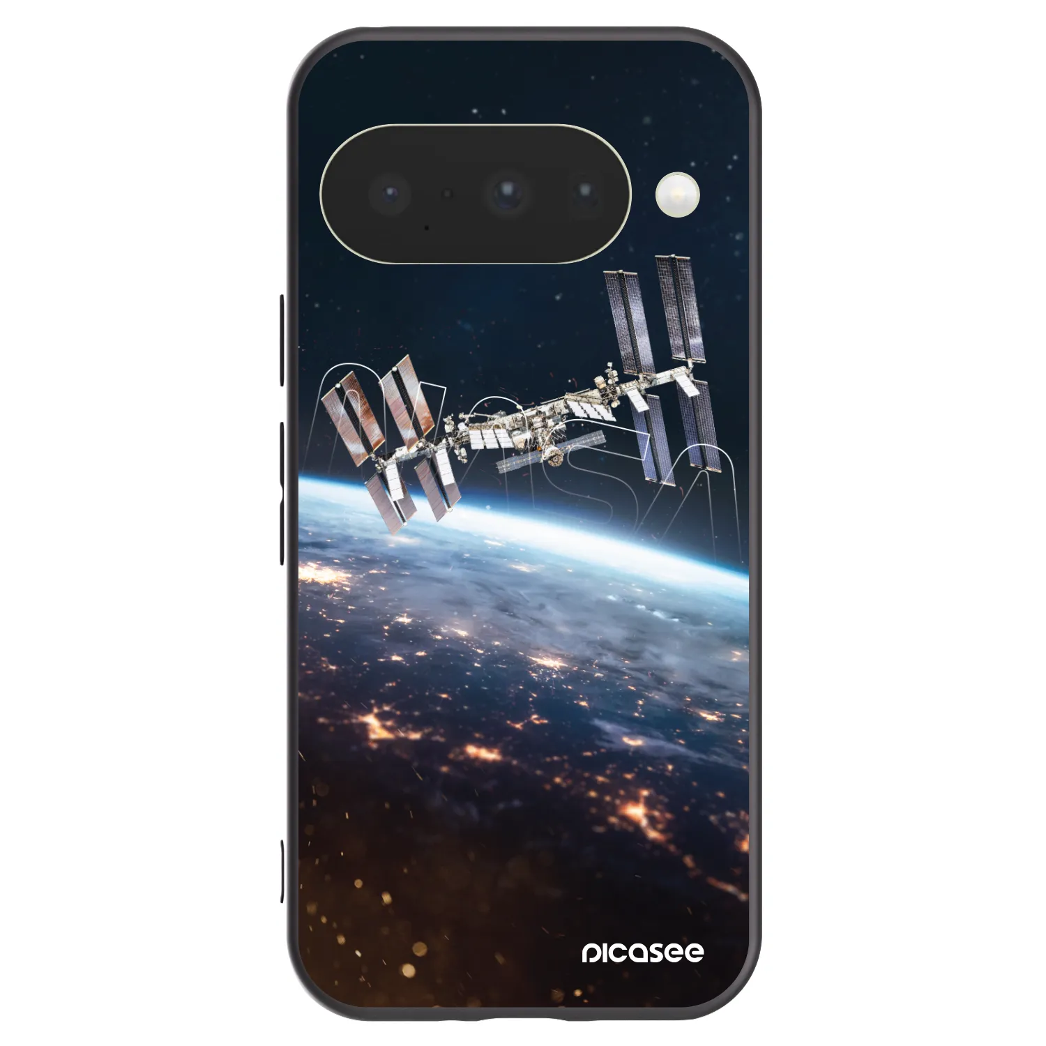 Picasee Μαύρη θήκη σιλικόνης για Google Pixel 10 - Station
