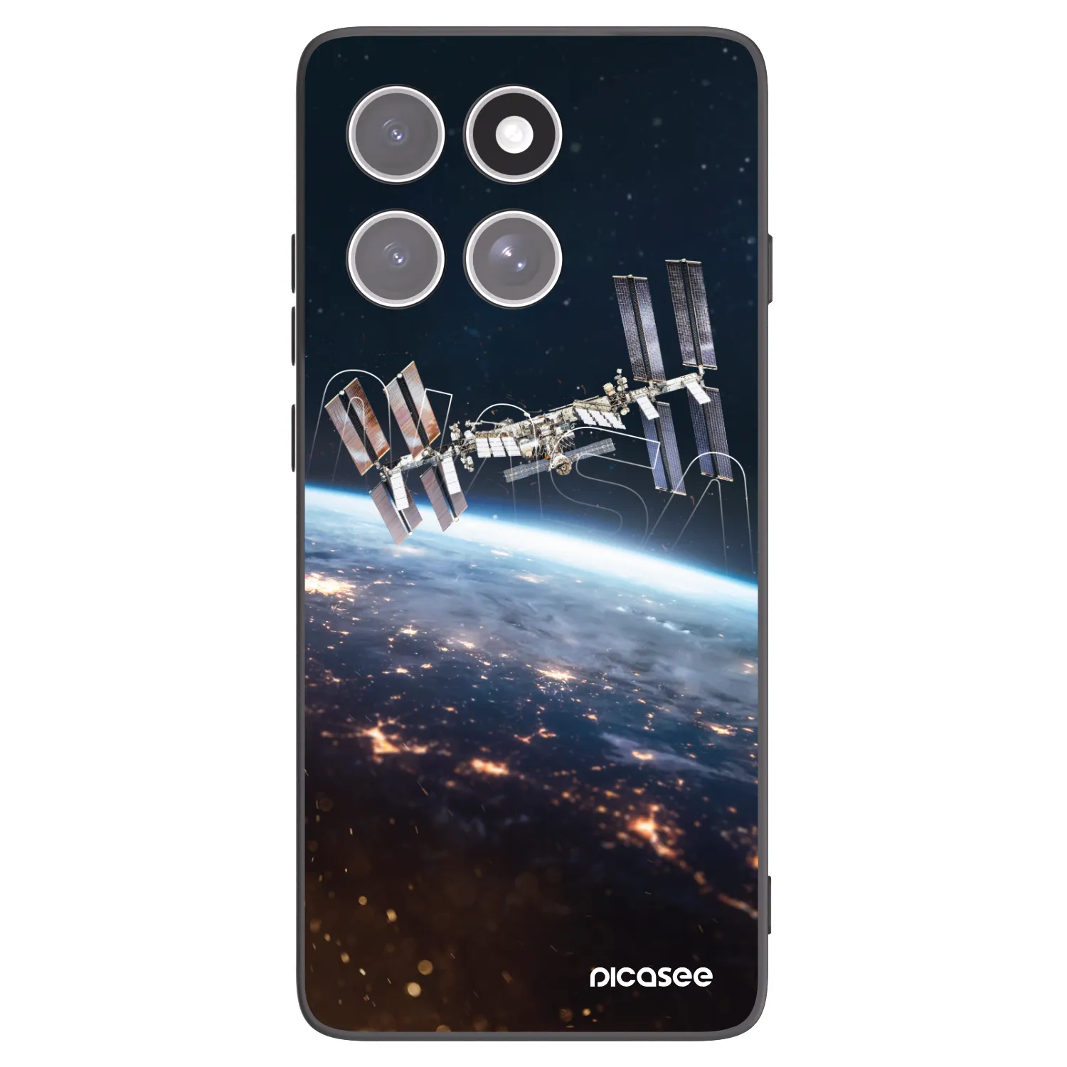 Picasee Μαύρη θήκη σιλικόνης για Motorola Edge 60 Fusion - Station