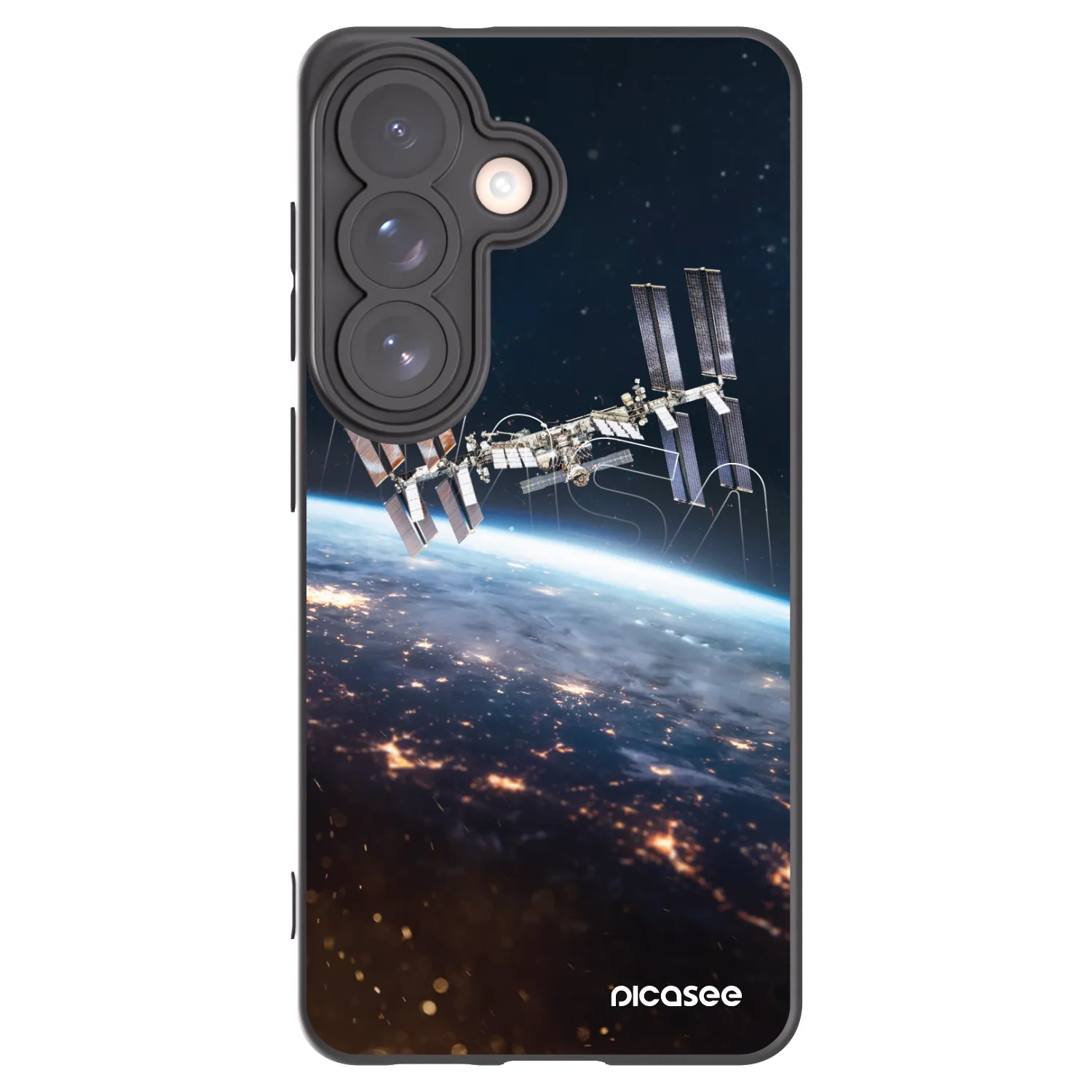 Picasee Μαύρη θήκη σιλικόνης για Samsung Galaxy S26 - Station