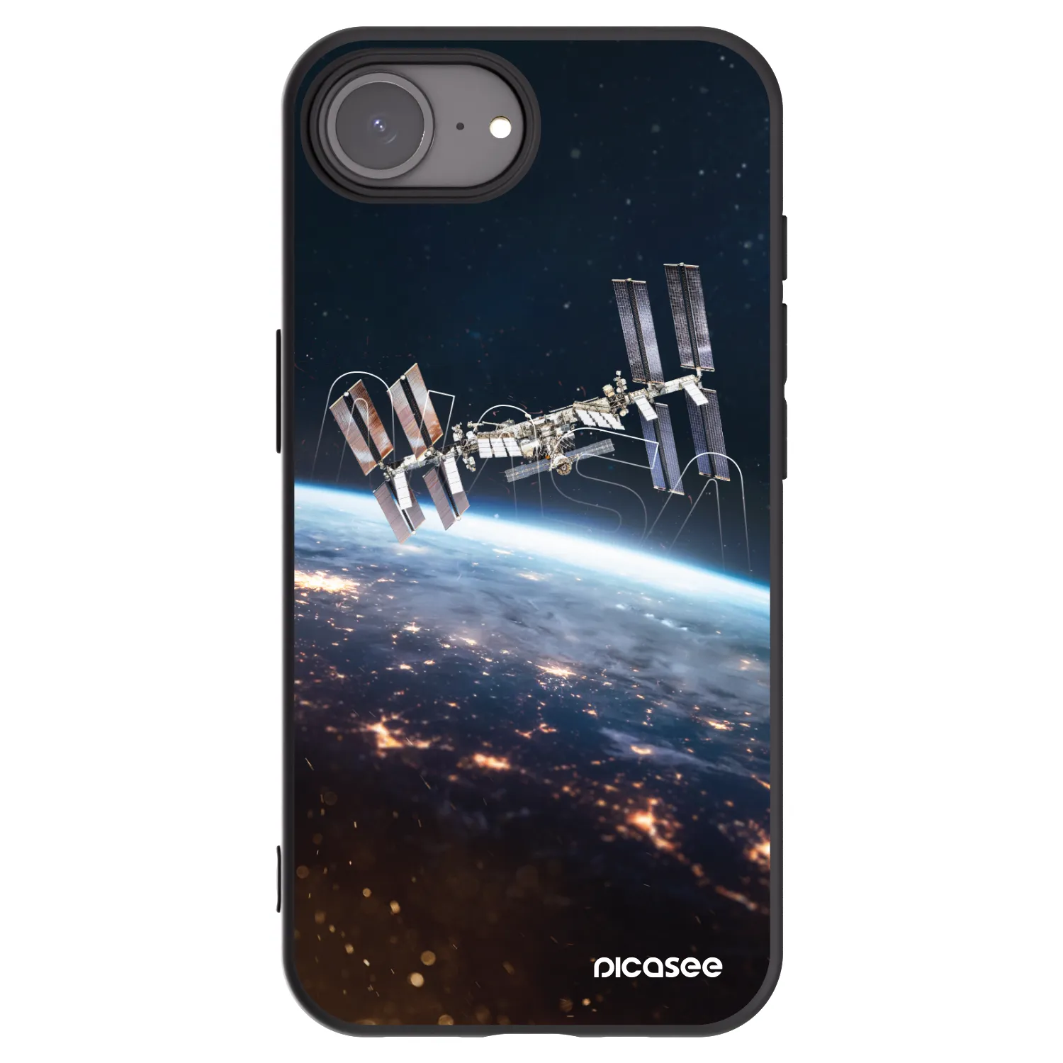 Picasee Μαύρη θήκη σιλικόνης για Apple iPhone 17e - Station