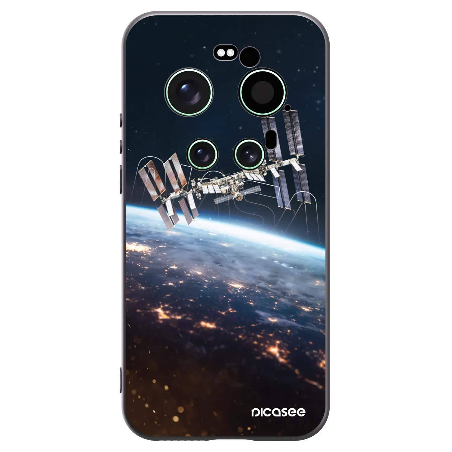 Picasee Μαύρη θήκη σιλικόνης για Xiaomi 17 Ultra - Station