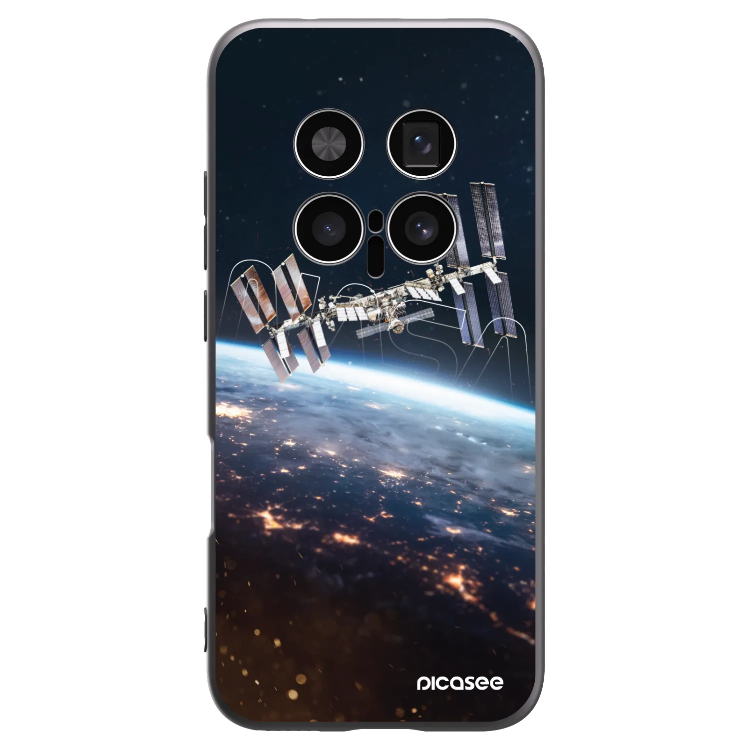 Picasee Μαύρη θήκη σιλικόνης για Honor Magic8 Pro 5G - Station