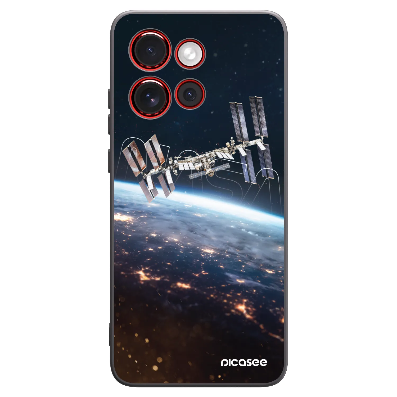Picasee Μαύρη θήκη σιλικόνης για Motorola Edge 60 Neo 5G - Station