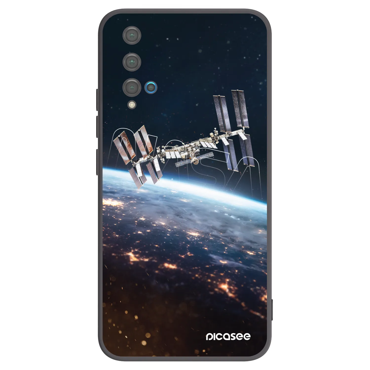 Picasee Μαύρη θήκη σιλικόνης για Huawei Nova 5T - Station