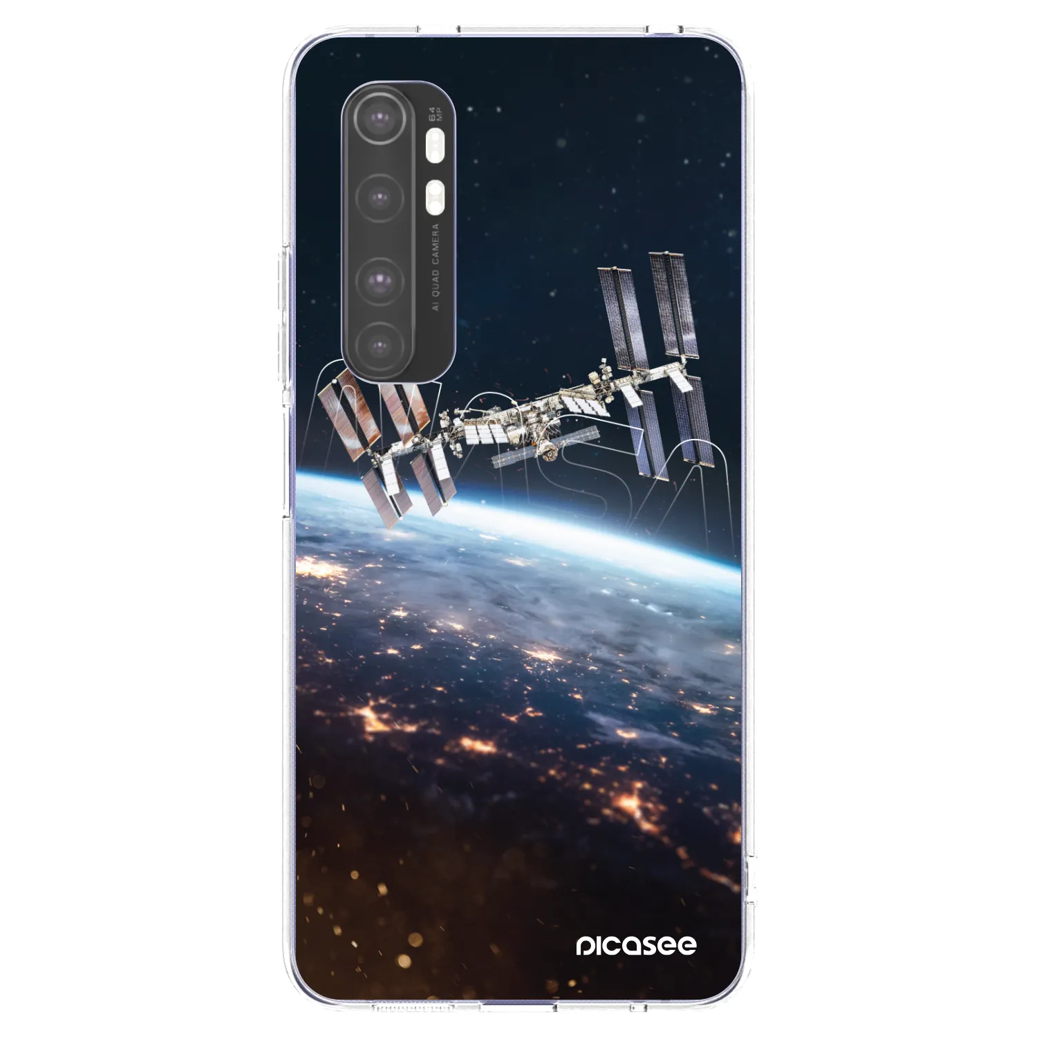 Picasee διαφανής θήκη σιλικόνης Xiaomi Mi Note 10 Lite - Station