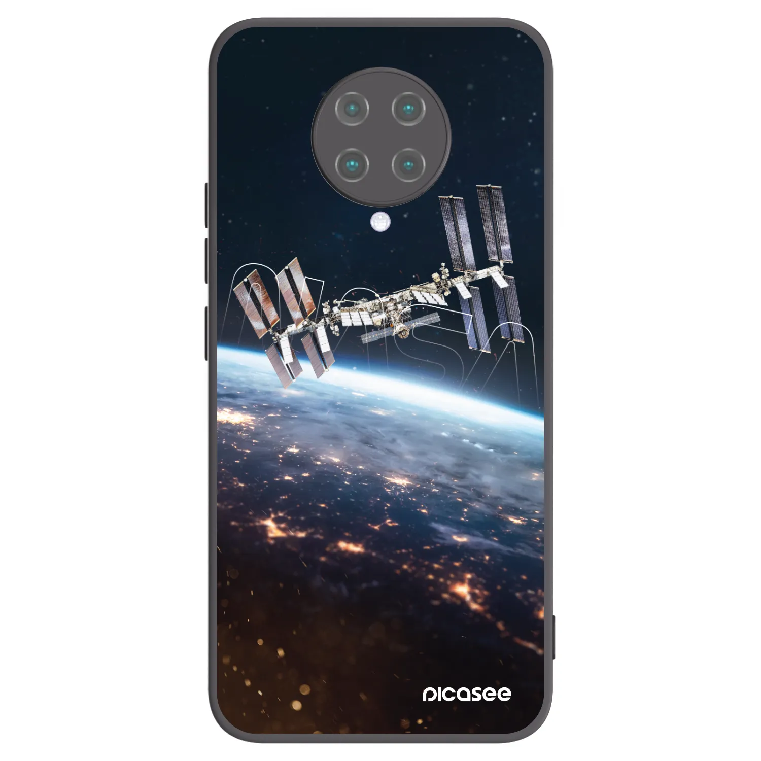 Picasee Μαύρη θήκη σιλικόνης για Xiaomi Poco F2 Pro - Station