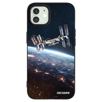 Picasee Μαύρη θήκη σιλικόνης για Apple iPhone 12 - Station