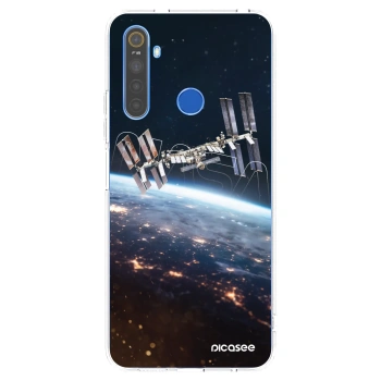 Picasee διαφανής θήκη σιλικόνης Realme 5 - Station