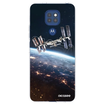 Picasee διαφανής θήκη σιλικόνης Motorola Moto G9 Play - Station