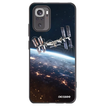 Picasee Μαύρη θήκη σιλικόνης για Xiaomi Redmi Note 10S - Station