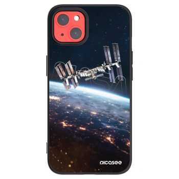 Picasee Μαύρη θήκη σιλικόνης για Apple iPhone 13 - Station