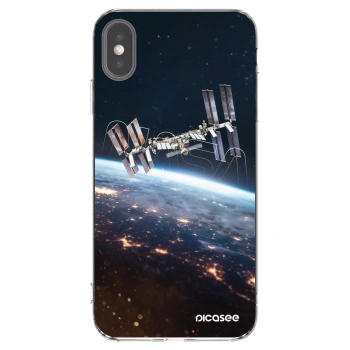 Picasee διαφανής θήκη σιλικόνης Apple iPhone XS Max - Station