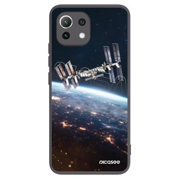 Picasee Μαύρη θήκη σιλικόνης για Xiaomi 11 Lite 5G NE - Station