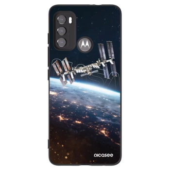 Picasee Μαύρη θήκη σιλικόνης για Motorola Moto G60 - Station