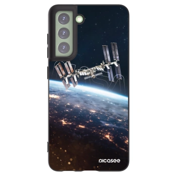 Picasee Μαύρη θήκη σιλικόνης για Samsung Galaxy S21 FE 5G - Station