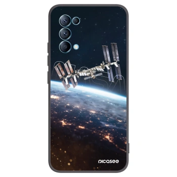 Picasee Μαύρη θήκη σιλικόνης για OPPO Reno 5 5G - Station