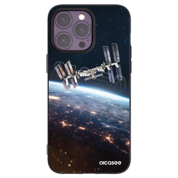 Picasee Μαύρη θήκη σιλικόνης για Apple iPhone 14 Pro Max - Station