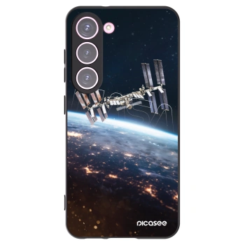 Picasee Μαύρη θήκη σιλικόνης για Samsung Galaxy S23 5G - Station