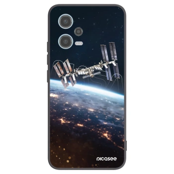Picasee Μαύρη θήκη σιλικόνης για Xiaomi Redmi Note 12 5G - Station