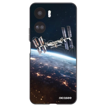 Picasee Μαύρη θήκη σιλικόνης για Honor 90 Lite 5G - Station