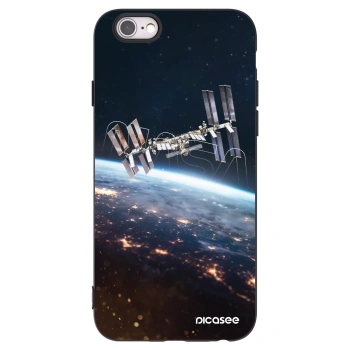 Picasee Μαύρη θήκη σιλικόνης για Apple iPhone 6/6S - Station