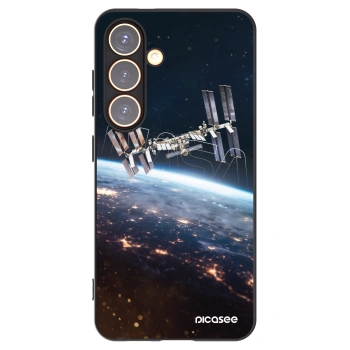 Picasee Μαύρη θήκη σιλικόνης για Samsung Galaxy S24 S921B 5G - Station