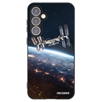 Picasee Μαύρη θήκη σιλικόνης για Samsung Galaxy S23 FE S711B - Station