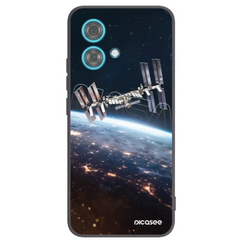 Picasee Μαύρη θήκη σιλικόνης για Motorola Edge 40 Neo - Station