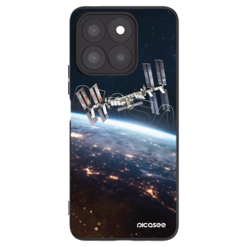 Picasee Μαύρη θήκη σιλικόνης για Honor X8b - Station