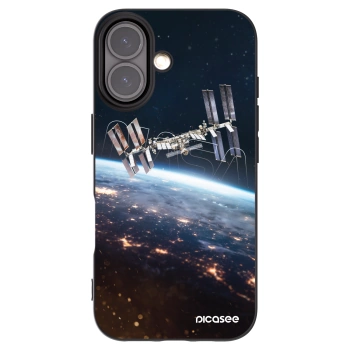 Picasee Μαύρη θήκη σιλικόνης για Apple iPhone 16 - Station