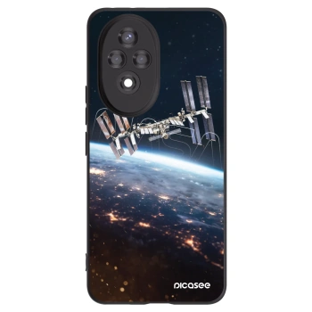Picasee Μαύρη θήκη σιλικόνης για Honor 200 Pro 5G - Station
