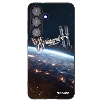 Picasee Μαύρη θήκη σιλικόνης για Samsung Galaxy S25 5G - Station