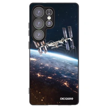 Picasee Μαύρη θήκη σιλικόνης για Samsung Galaxy S25 Ultra 5G - Station