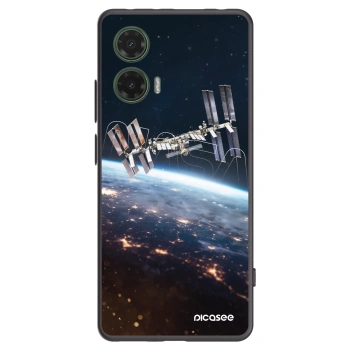 Picasee Μαύρη θήκη σιλικόνης για Motorola Moto G35 5G - Station