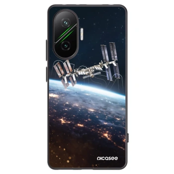 Picasee Μαύρη θήκη σιλικόνης για Xiaomi Poco F7 5G - Station