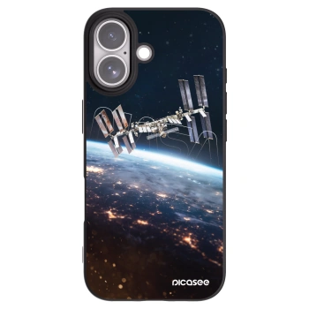 Picasee Μαύρη θήκη σιλικόνης για Apple iPhone 17 - Station