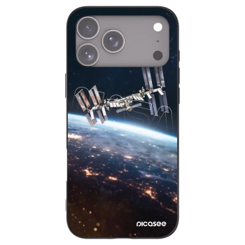 Picasee Μαύρη θήκη σιλικόνης για Apple iPhone 17 Pro Max - Station