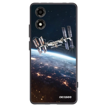 Picasee Μαύρη θήκη σιλικόνης για Motorola Moto E14 - Station