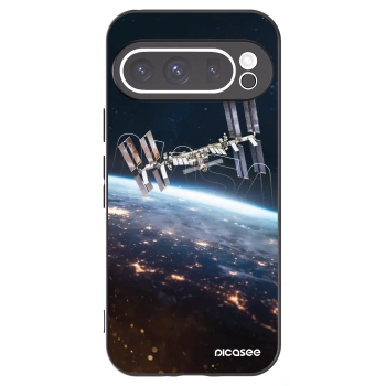 Picasee Μαύρη θήκη σιλικόνης για Google Pixel 9 Pro XL - Station