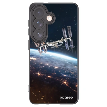 Picasee Μαύρη θήκη σιλικόνης για Samsung Galaxy S26 - Station