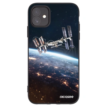 Picasee Μαύρη θήκη σιλικόνης για Apple iPhone 11 - Station