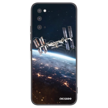 Picasee Μαύρη θήκη σιλικόνης για Samsung Galaxy S20 G980F - Station
