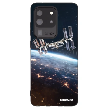 Picasee Μαύρη θήκη σιλικόνης για Samsung Galaxy S20 Ultra 5G G988F - Station