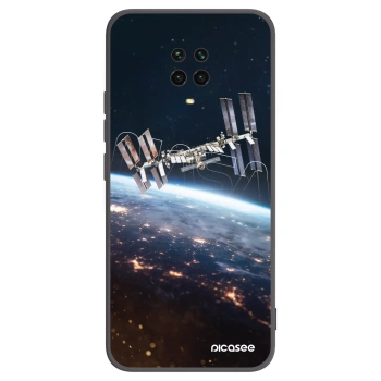 Picasee Μαύρη θήκη σιλικόνης για Xiaomi Redmi Note 9S - Station