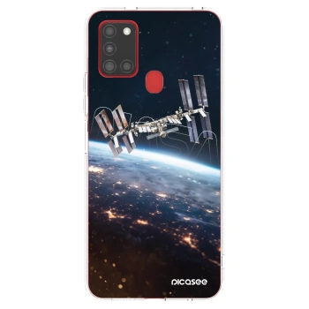 Picasee διαφανής θήκη σιλικόνης Samsung Galaxy A21s - Station