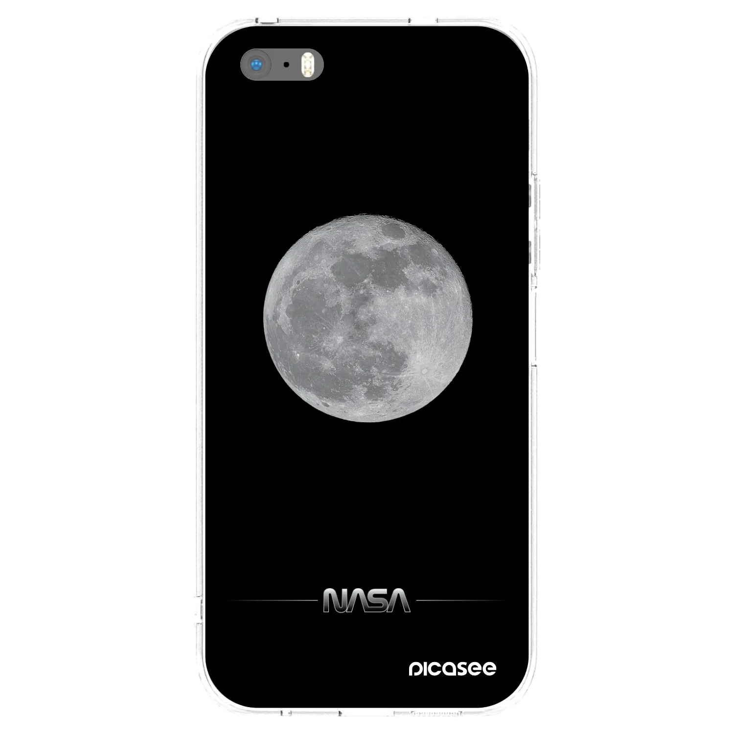 Picasee διαφανής θήκη σιλικόνης Apple iPhone 5/5S/SE - Moon Minimal