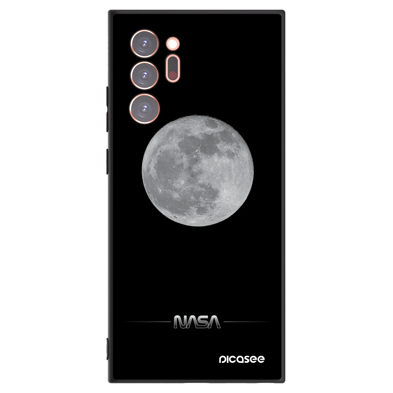Picasee Μαύρη θήκη σιλικόνης για Samsung Galaxy Note 20 Ultra - Moon Minimal