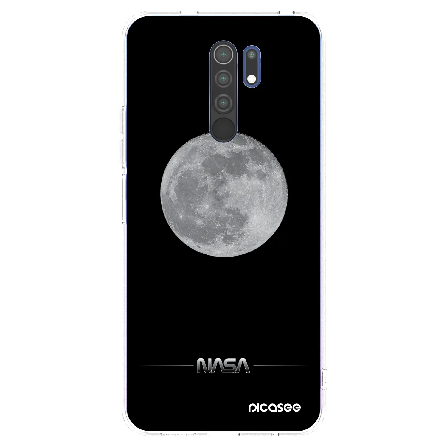 Picasee διαφανής θήκη σιλικόνης Xiaomi Redmi 9 - Moon Minimal