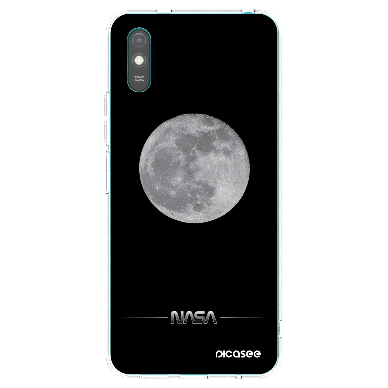 Picasee διαφανής θήκη σιλικόνης Xiaomi Redmi 9A - Moon Minimal